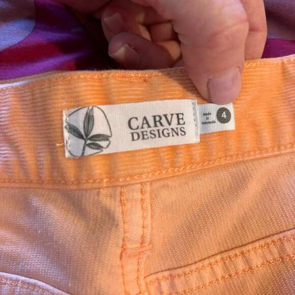 Carve Designs Orange Women's Shorts - Picture 3 of 8